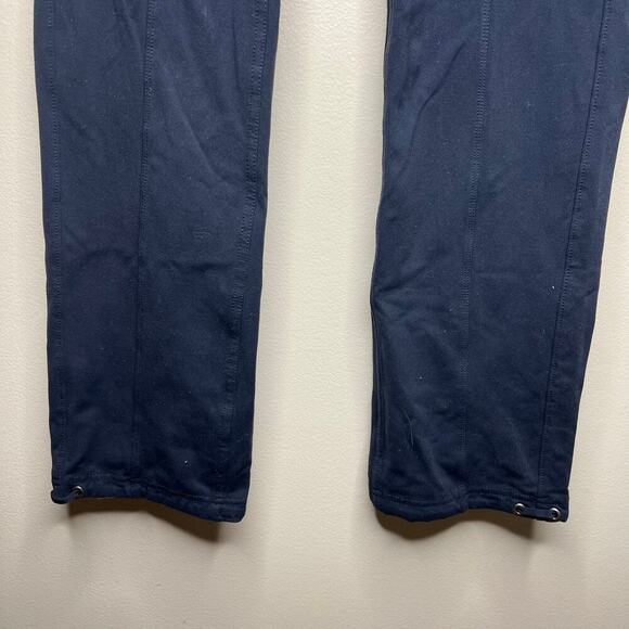 ATHLETA Women's Size Small Navy Joggers Zip Pockets Tapered Leg Stretch Material - Picture 4 of 8